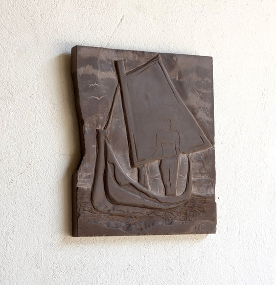 Jan Boenisch (1907-1984) “ Argonaut” Artwork On Slate
