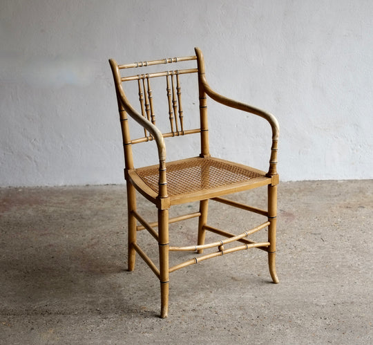 Faux Bamboo Regency Chair