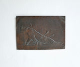 Bronze Patinated Copper Reliefs Attributed To Walter Marsden