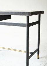 Leather Bound Desk Attributed To Jacques Adnet