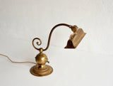 Art Nouveau Brass Table Lamp