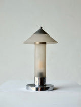 1930’s Art Deco Frosted Glass desk Lamp By Marc Erol