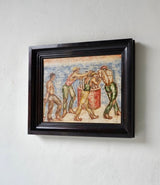 Mària Turàn Hacker (1886 - 1967), Workers, Oil On Canvas, Circa 1930