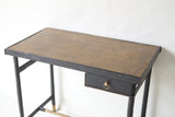 Leather Bound Desk Attributed To Jacques Adnet