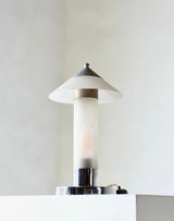 1930’s Art Deco Frosted Glass desk Lamp By Marc Erol