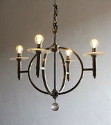 Art Deco Chandelier Attributed To Jacques Adnet