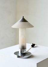 1930’s Art Deco Frosted Glass desk Lamp By Marc Erol