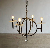 Art Deco Chandelier Attributed To Jacques Adnet