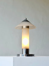 1930’s Art Deco Frosted Glass desk Lamp By Marc Erol