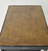Leather Bound Desk Attributed To Jacques Adnet