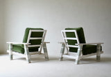 Pair of French Painted Armchairs, circa 1950
