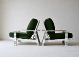 Pair of French Painted Armchairs, circa 1950