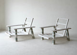 Pair of French Painted Armchairs, circa 1950