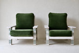 Pair of French Painted Armchairs, circa 1950