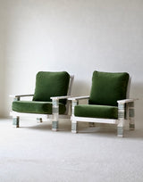 Pair of French Painted Armchairs, circa 1950