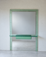 Giant Art Deco Glass Console by Philippe-Georges Normand, circa 1933