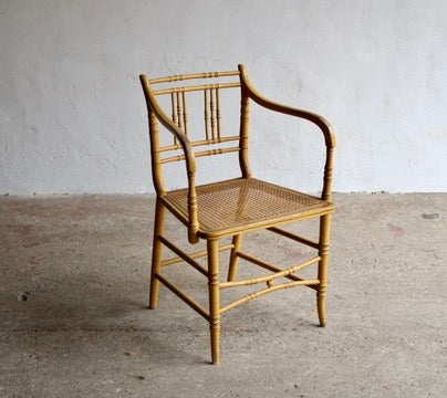 Faux Bamboo Regency Armchair