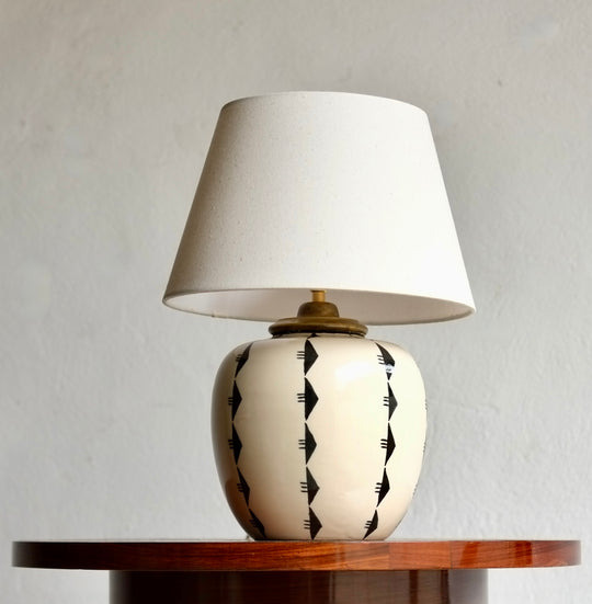 Ceramic Lamp Attributed To Robert Lallemant (1902-1954)