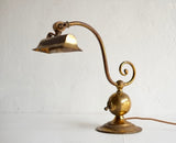 Art Nouveau Brass Table Lamp