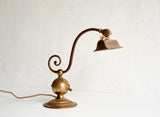 Art Nouveau Brass Table Lamp