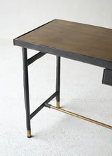 Leather Bound Desk Attributed To Jacques Adnet