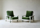 Pair of French Painted Armchairs, circa 1950
