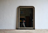 19th Century French Ebonised & Parcel-gilt Overmantel Mirror