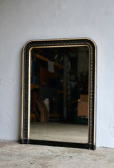 19th Century French Ebonised & Parcel-gilt Overmantel Mirror