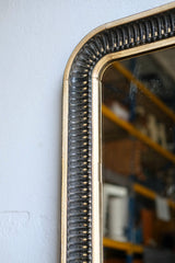 19th Century French Ebonised & Parcel-gilt Overmantel Mirror