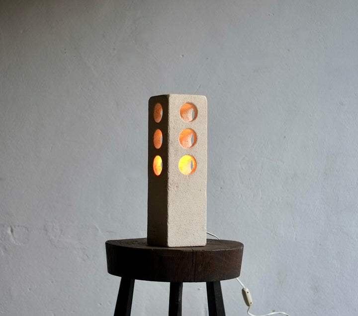 Albert Tormos Stone Lamp, 1970's, France