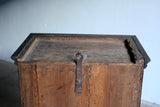Italian Antique Ebonised Fruitwood Inlaid Cabinet