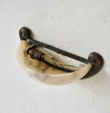 1930's Art Deco Scrolled Wall Lamp