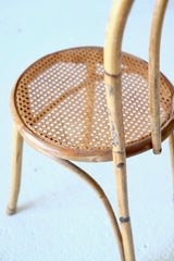 A Set Of Four French Bamboo Dining Chairs