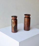 Carved Rosewood Candlesticks