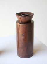Carved Rosewood Candlesticks