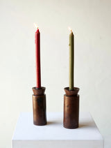Carved Rosewood Candlesticks