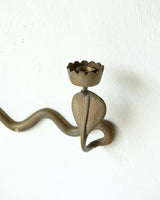 Brass Serpent Wall Mounted Candle Holders