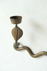 Brass Serpent Wall Mounted Candle Holders