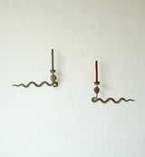 Brass Serpent Wall Mounted Candle Holders
