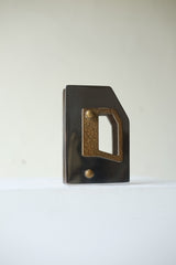 Italian Chrome & Bronze Door Handle