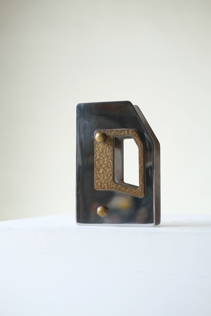 Italian Chrome & Bronze Door Handle