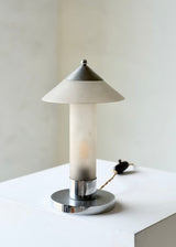 1930's Marc Errol Frosted Glass Desk Lamp