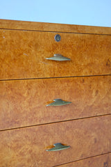 Italian Burr Wood Chest Of Drawers
