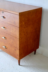 Italian Burr Wood Chest Of Drawers