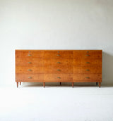 Italian Burr Wood Chest Of Drawers