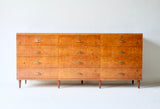 Italian Burr Wood Chest Of Drawers