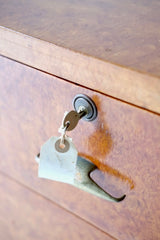 Italian Burr Wood Chest Of Drawers
