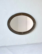 Large Hammered Bronze Mirror