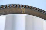 Large Hammered Bronze Mirror