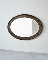 Large Hammered Bronze Mirror